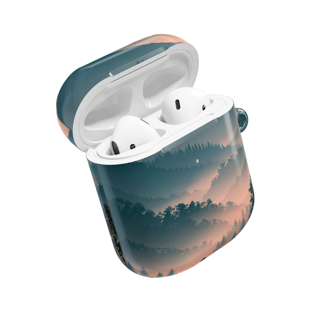 Misty Pine Summit · Hard Case for AirPods & AirPods Pro · Green