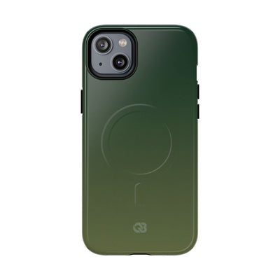 Green Tough 2.0 Magsafe Phone Case for iPhone - Shadow Moss Grain