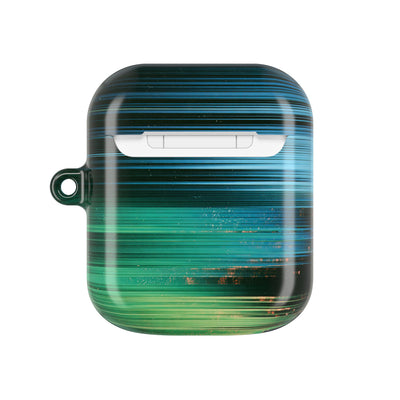 Digital Shoreline Drift · Hard Case for AirPods & AirPods Pro · Teal
