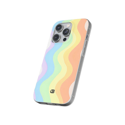 Pastel Ripple Flow · Soft Phone Case for iPhone