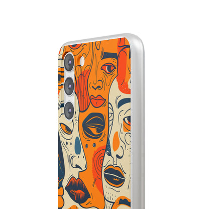 Tangled Faces Sunset Samsung S23 Plus Case - Soft