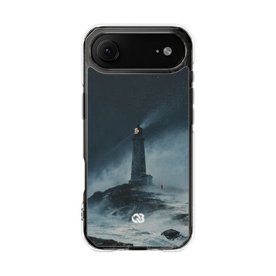 Nordic Coastal Beacon · Clear Impact Magnetic Phone Case for iPhone · Blue
