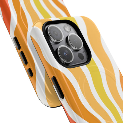 Amber Solar Waves · Tough+ Phone Case for iPhone · Magsafe