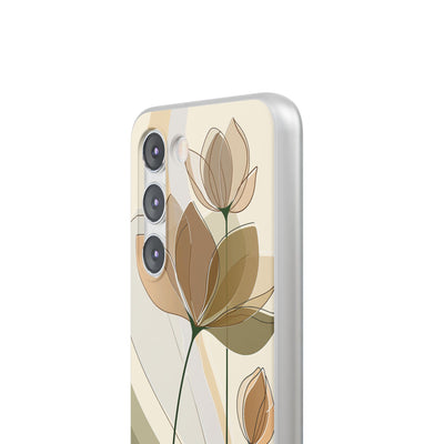 Beige Lite Phone Case for Samsung - Muted Ochre Petals