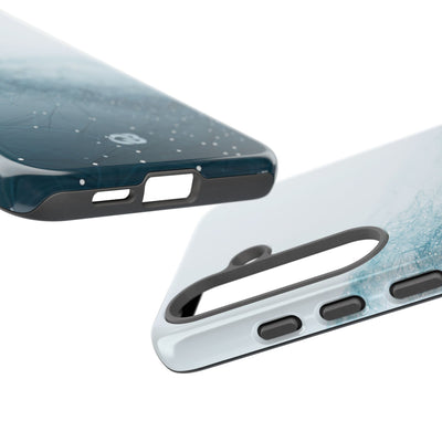 Teal Tough Phone Case for Samsung - Cyan Vector Lattice