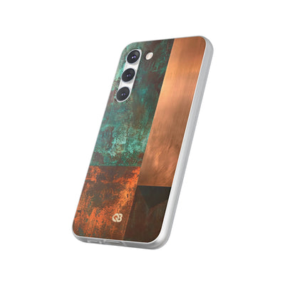 Teal Lite Phone Case for Samsung - Verdigris Copper Slab
