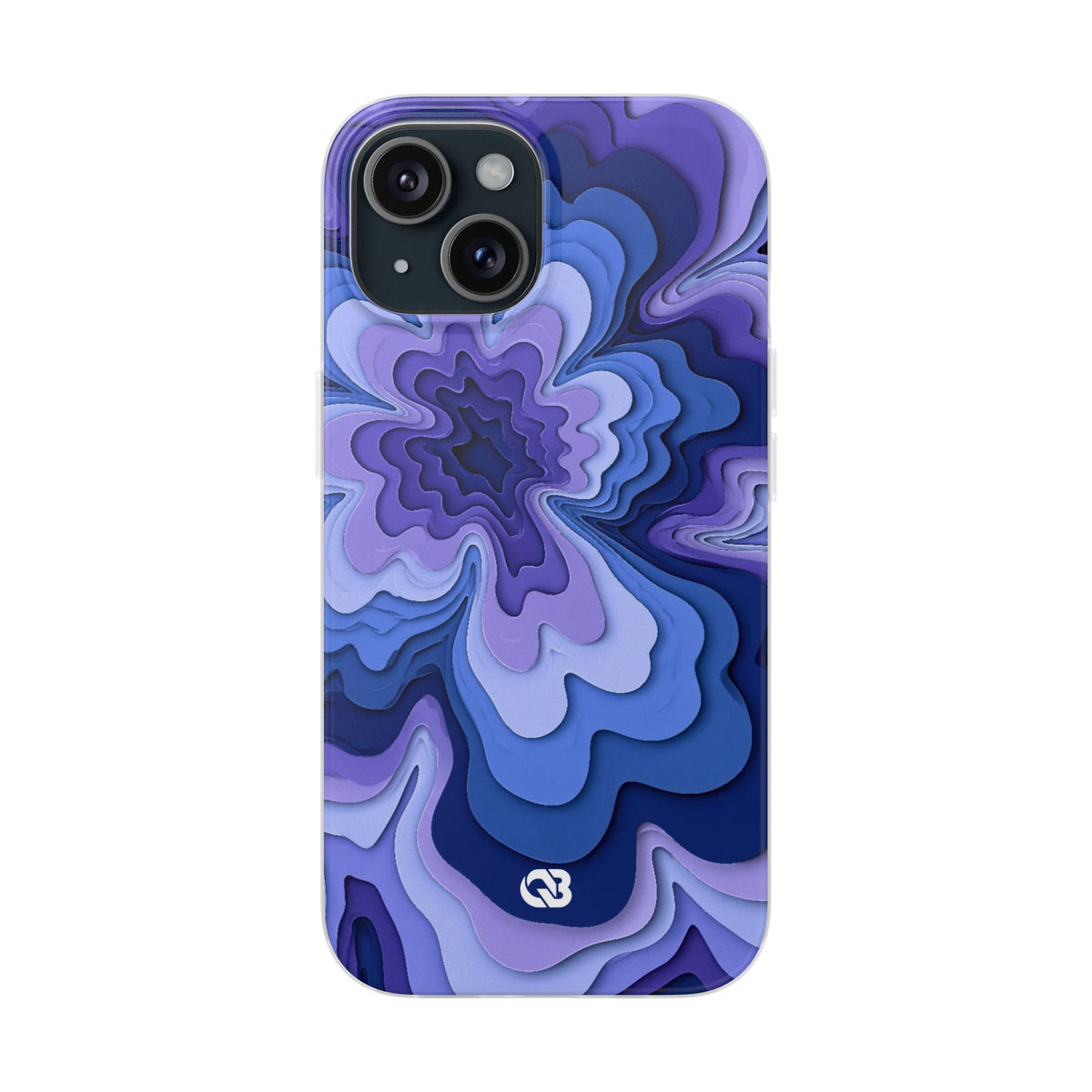 Periwinkle Strata Bloom · Lite Phone Case for iPhone ·  Purple