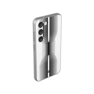 White Lite Phone Case for Samsung - Kinetic Mono Distortion
