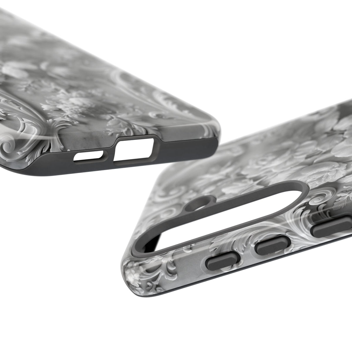 Rococo Marble Rose · Tough Phone Case for Samsung · White