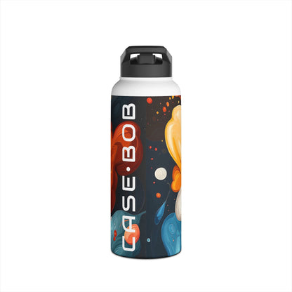 Fiery Swirl - Stainless Steel Water Bottle