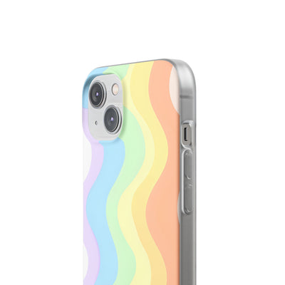 Pastel Ripple Flow · Soft Phone Case for iPhone