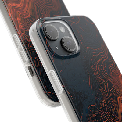 Black Lite Phone Case for iPhone - Volcanic Basalt Map