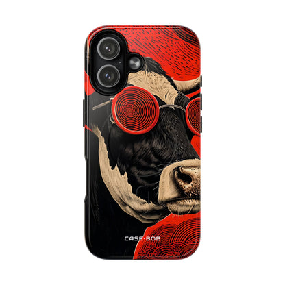 Hypnotic Cow iPhone 17 Case - Tough+ - CASE•BOB