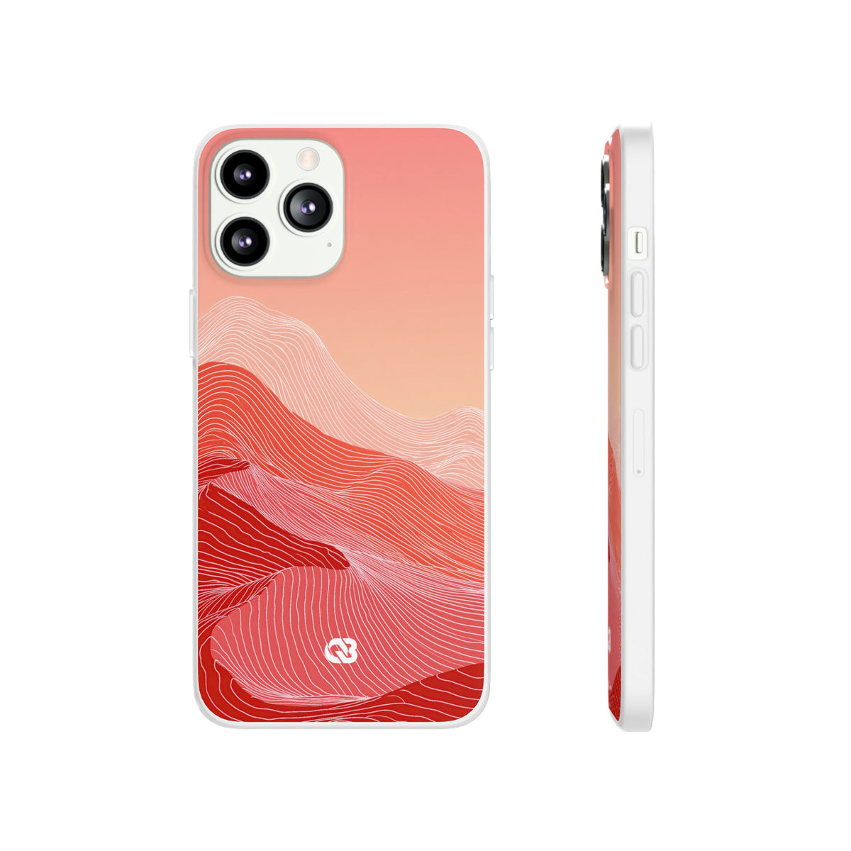 Coral Ridge Contours · Lite Phone Case for iPhone ·  Red