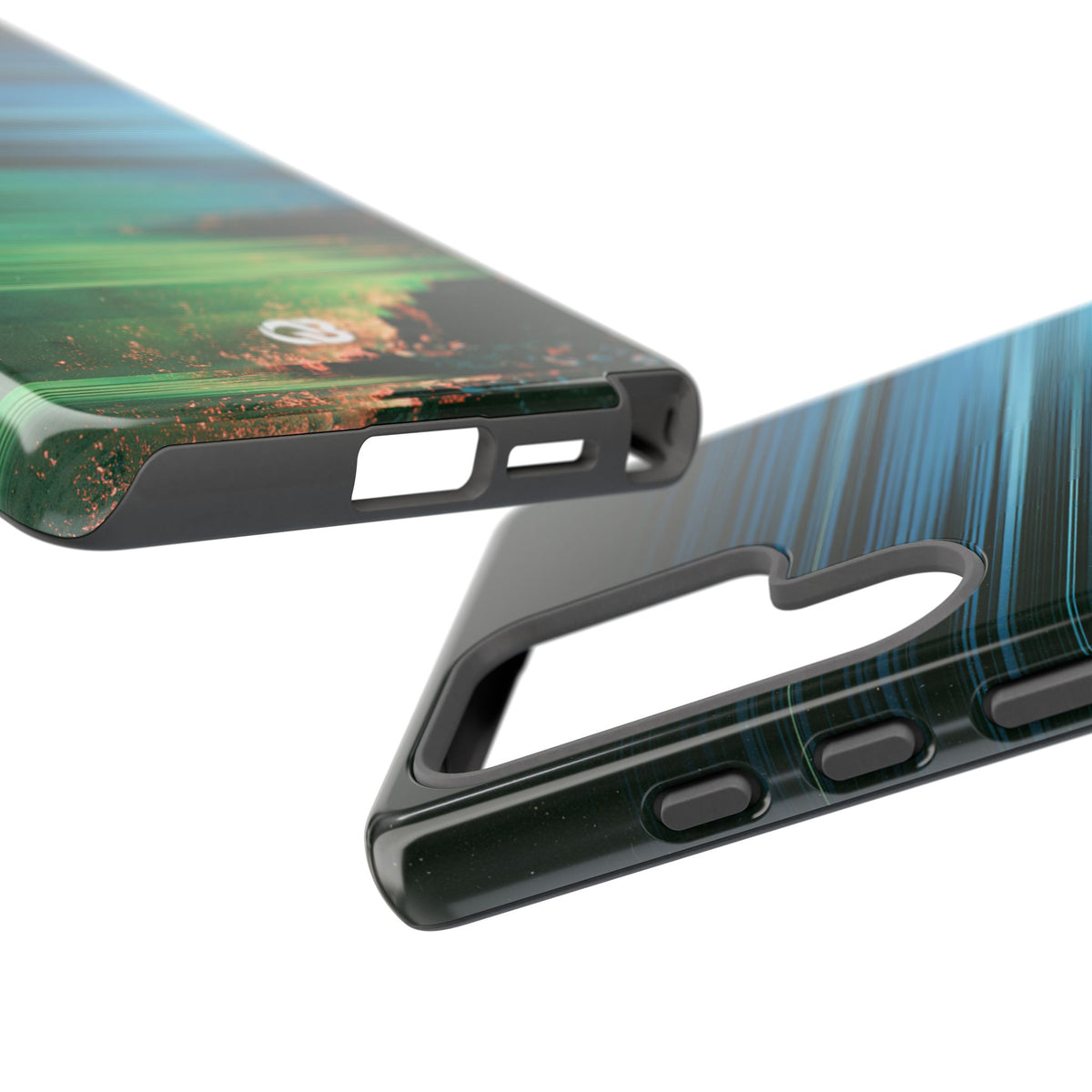 Digital Shoreline Drift · Tough Phone Case for Samsung · Teal