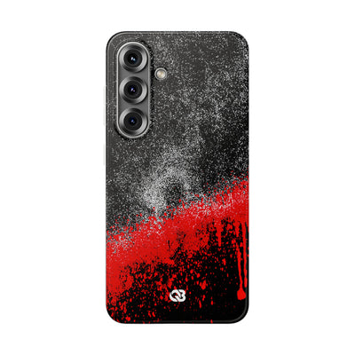 Crimson Noir Drip · Lite Phone Case for Samsung · Black