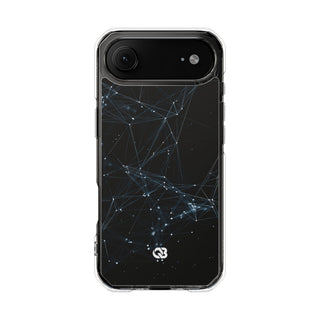Black Impact MagSafe Phone Case for iPhone - Arctic Neural Mesh