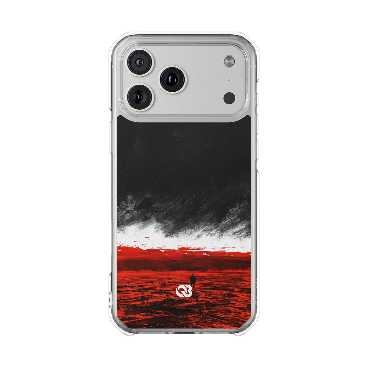 Crimson Horizon · Impact Magnetic Phone Case for iPhone ·  Black