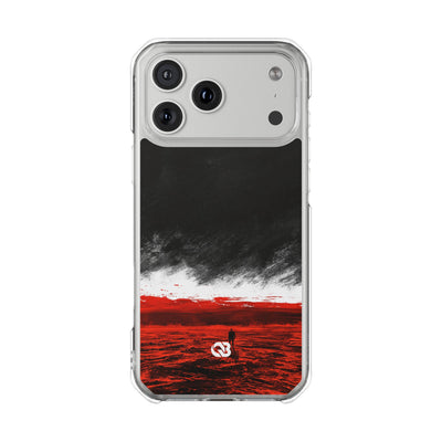 Crimson Horizon · Impact Magnetic Phone Case for iPhone ·  Black