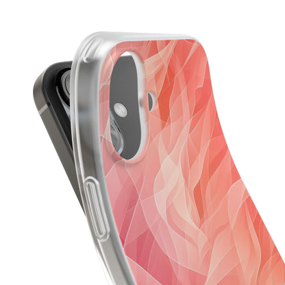 Peach Wave Drift iPhone 16 Case - Soft