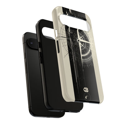 Beige Tough Phone Case for Google Pixel - Zenith Vector Spire