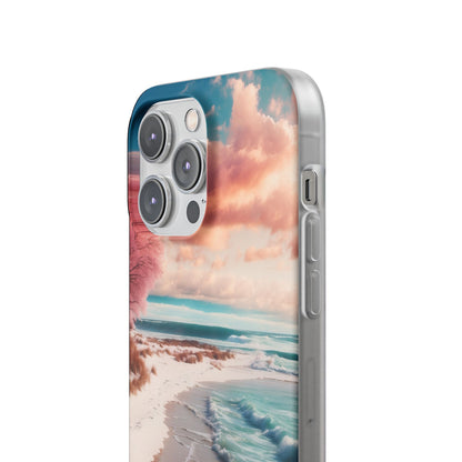 Pink Tree Breeze iPhone 14 Pro Max -pehmeä suojakotelo