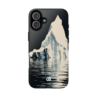 Blue Tough Phone Case for iPhone - Frozen Navy Monolith