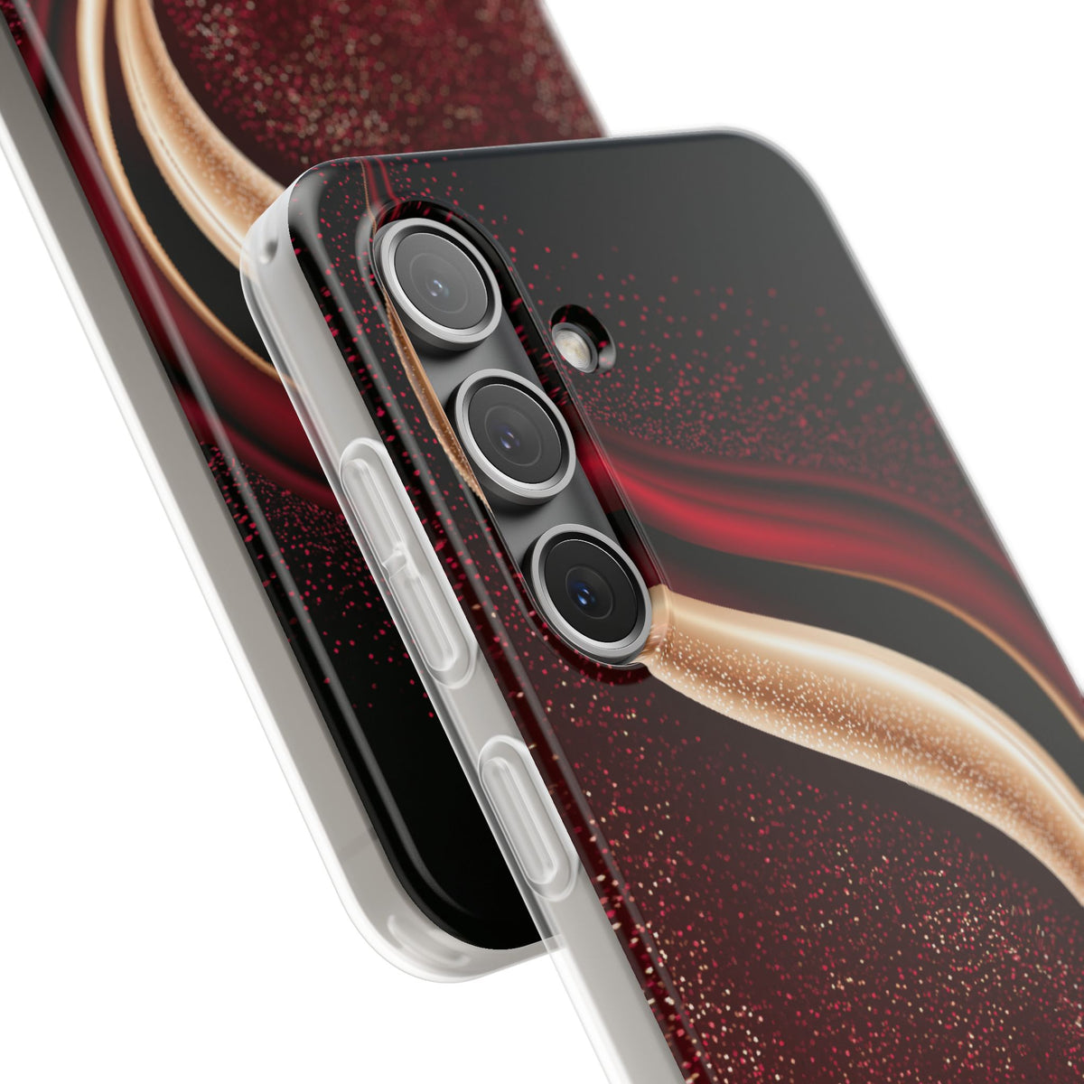 Gilded Crimson Flow · Lite Phone Case for Samsung · Red