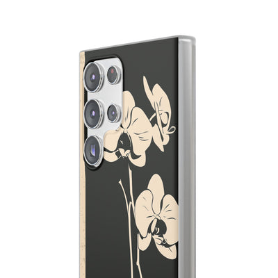 Black Lite Phone Case for Samsung - Obsidian Bone Orchid