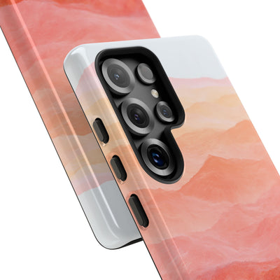 Alpenglow Ridge Vista · Tough Phone Case for Samsung · Orange