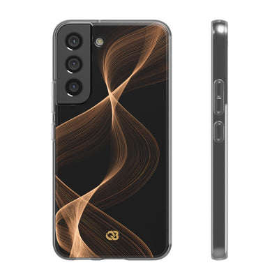Brown Lite Phone Case for Samsung - Copper Silk Wave
