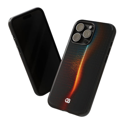 Luminous Refraction Grid · Tough Phone Case for iPhone · Black