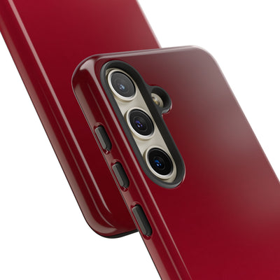 Red Tough Phone Case for Samsung - Crimson Velvet Fade