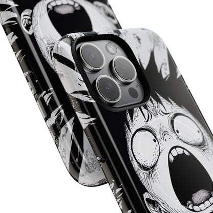 Huutavat raidat iPhone 15 Pro Max -kotelossa - Tough+