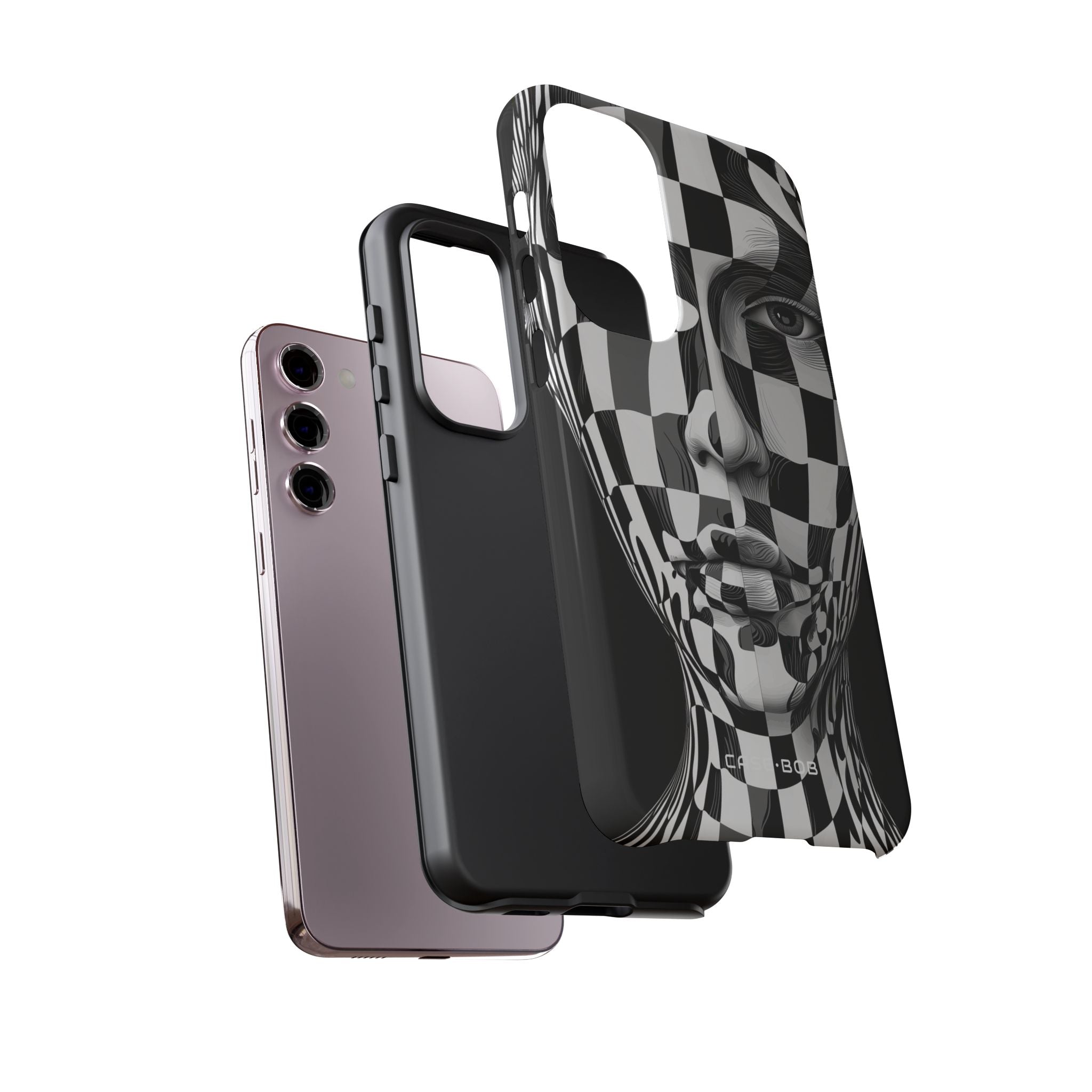 Checkered Face Samsung S23 Plus Case - Tough