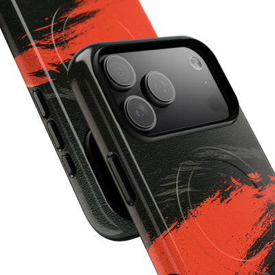 Crimson Raptor Noir · Tough 2.0 Magnetic Phone Case for iPhone · Black