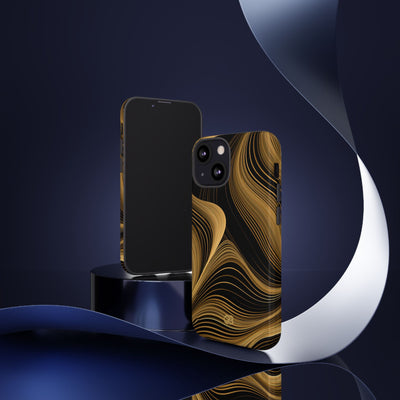 Gilded Strata · Tough Phone Case for iPhone · Gold