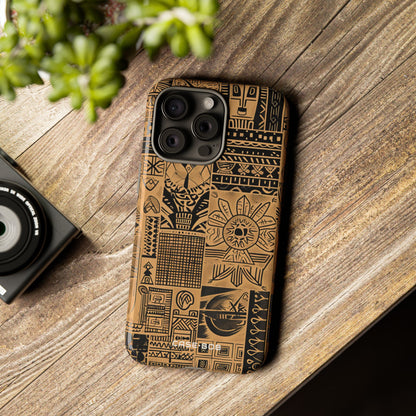 Tribal Faces iPhone 15 Pro Max Cover - Tough