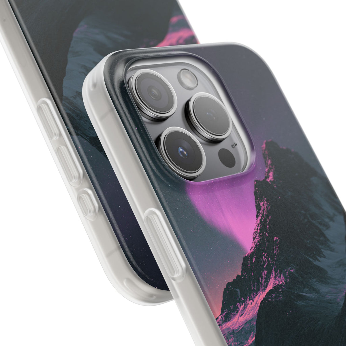 Arctic Aurora Summit · Lite Phone Case for iPhone ·  Black