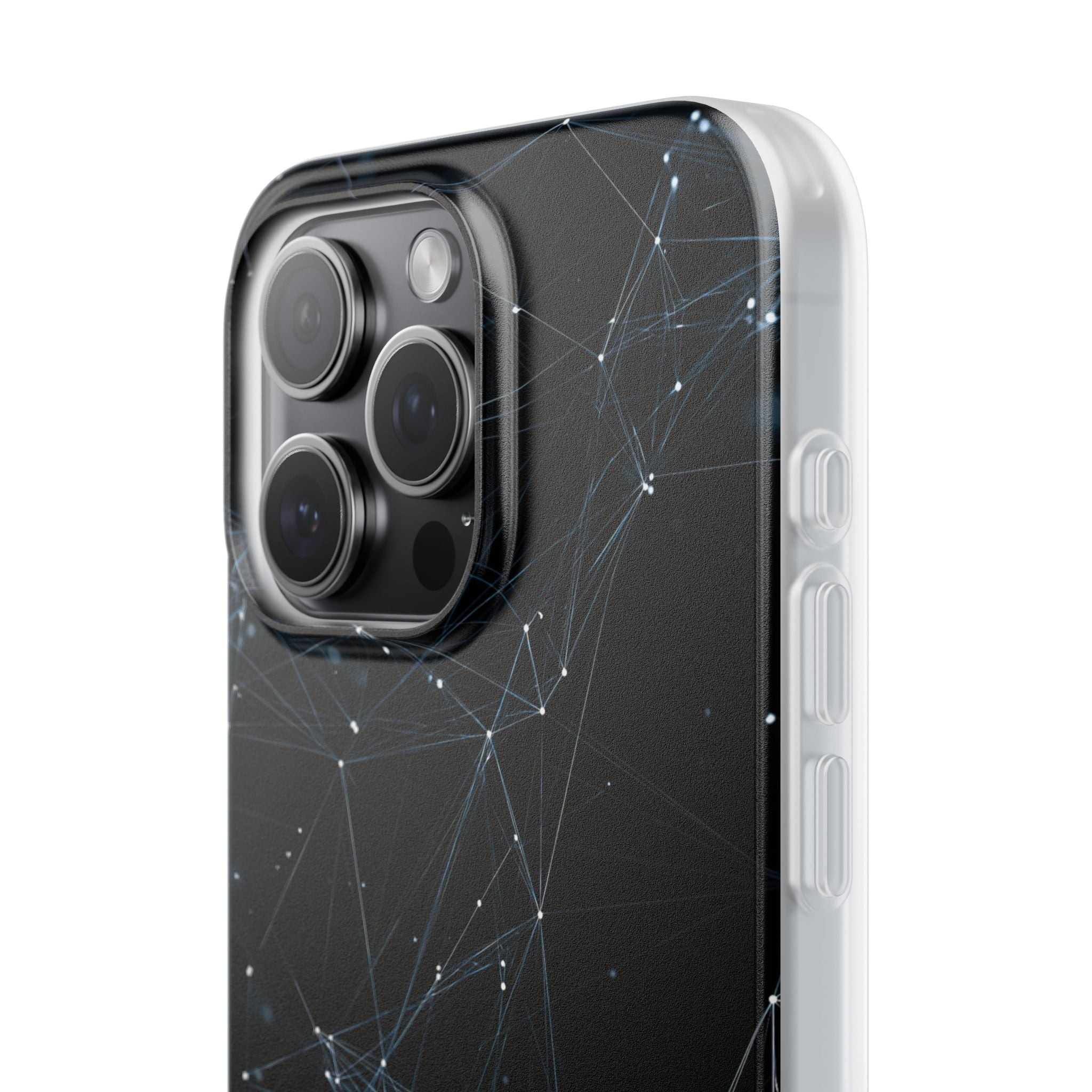 Black Lite Phone Case for iPhone - Arctic Neural Mesh