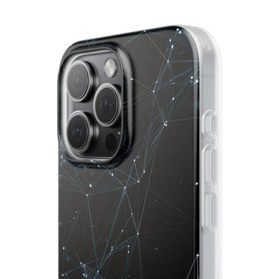 Black Lite Phone Case for iPhone - Arctic Neural Mesh
