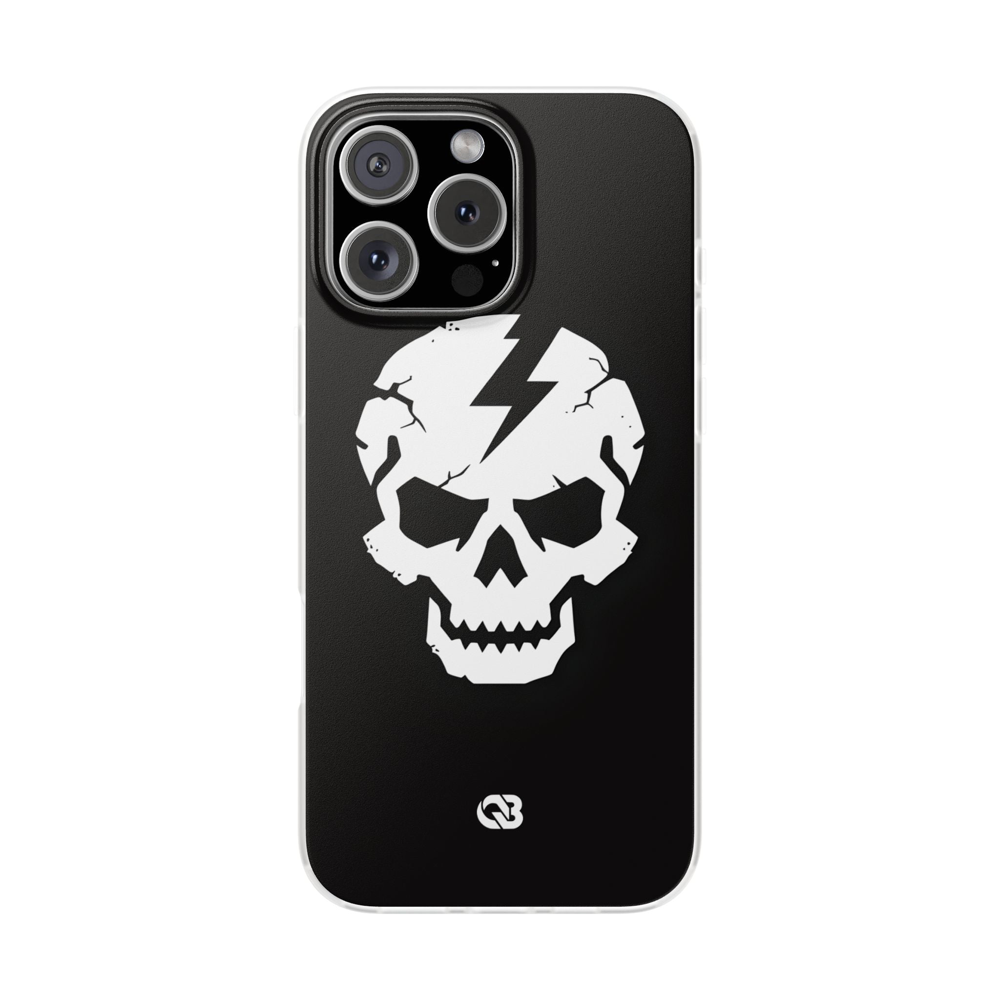 Shattered Bolt Skull · Soft Phone Case for iPhone