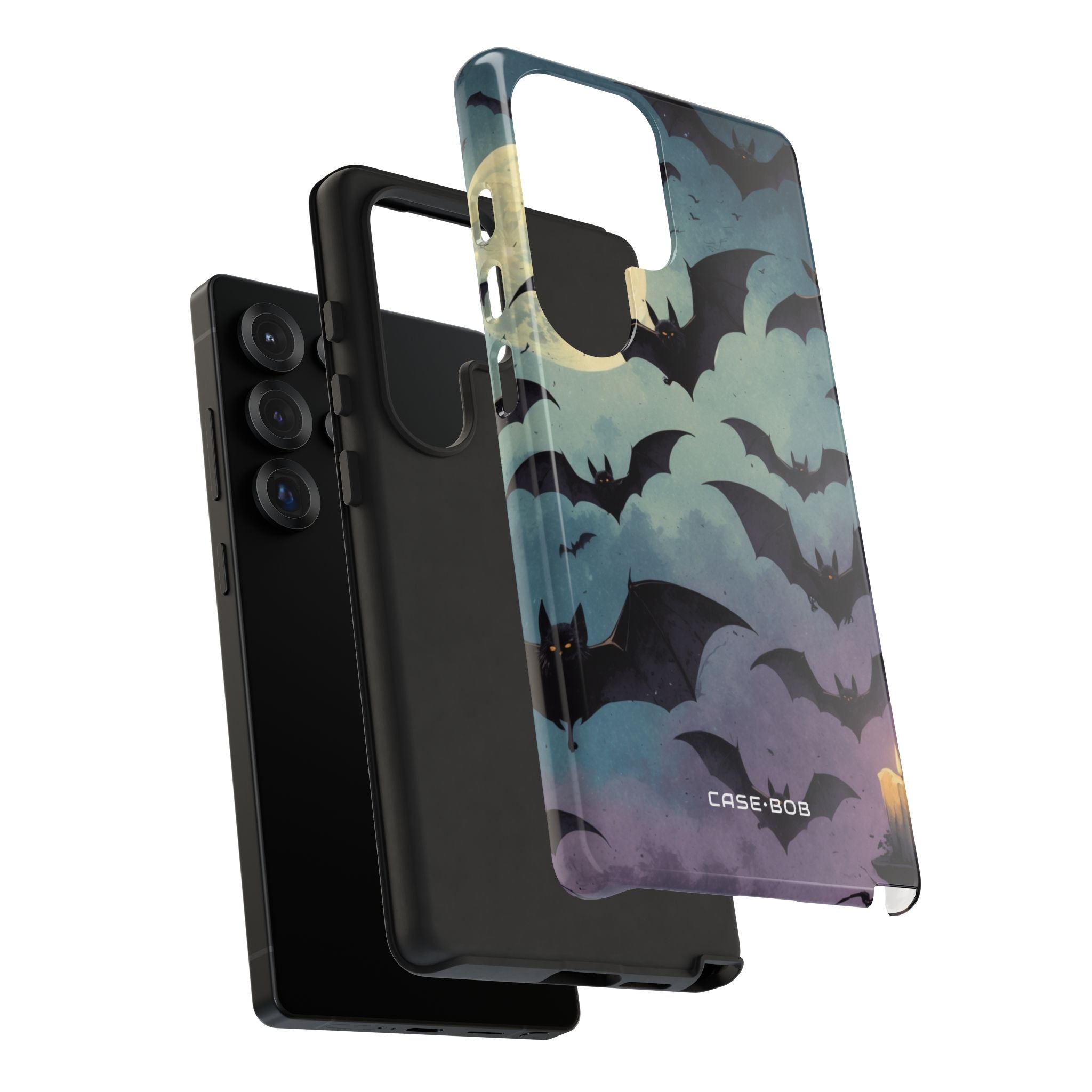 Leuchtender Fledermaus-Schwarm Samsung S25 Ultra Case - Tough