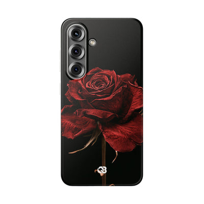 Crimson Noir Rose · Lite Phone Case for Samsung · Black