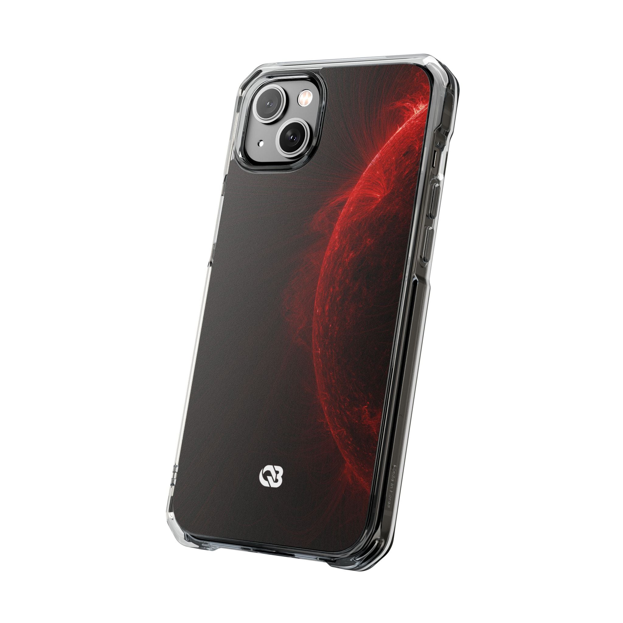 Red Impact MagSafe Phone Case for iPhone - Solar Crimson Flare