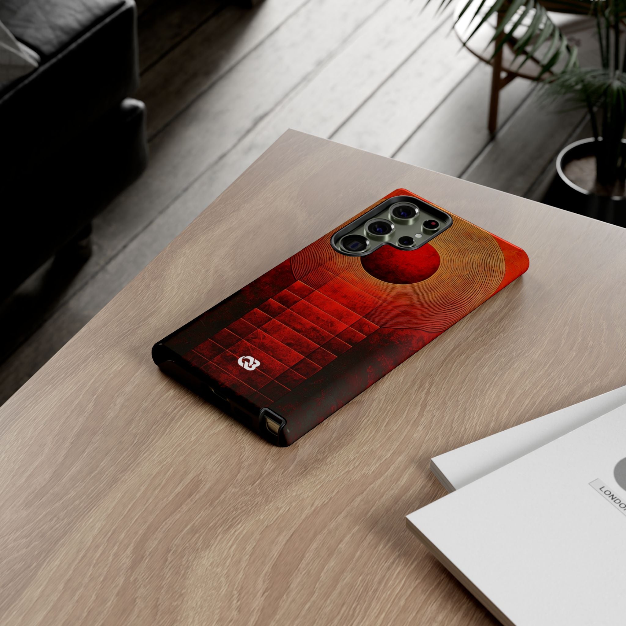 Crimson Solar Halo · Tough Phone Cover for Samsung