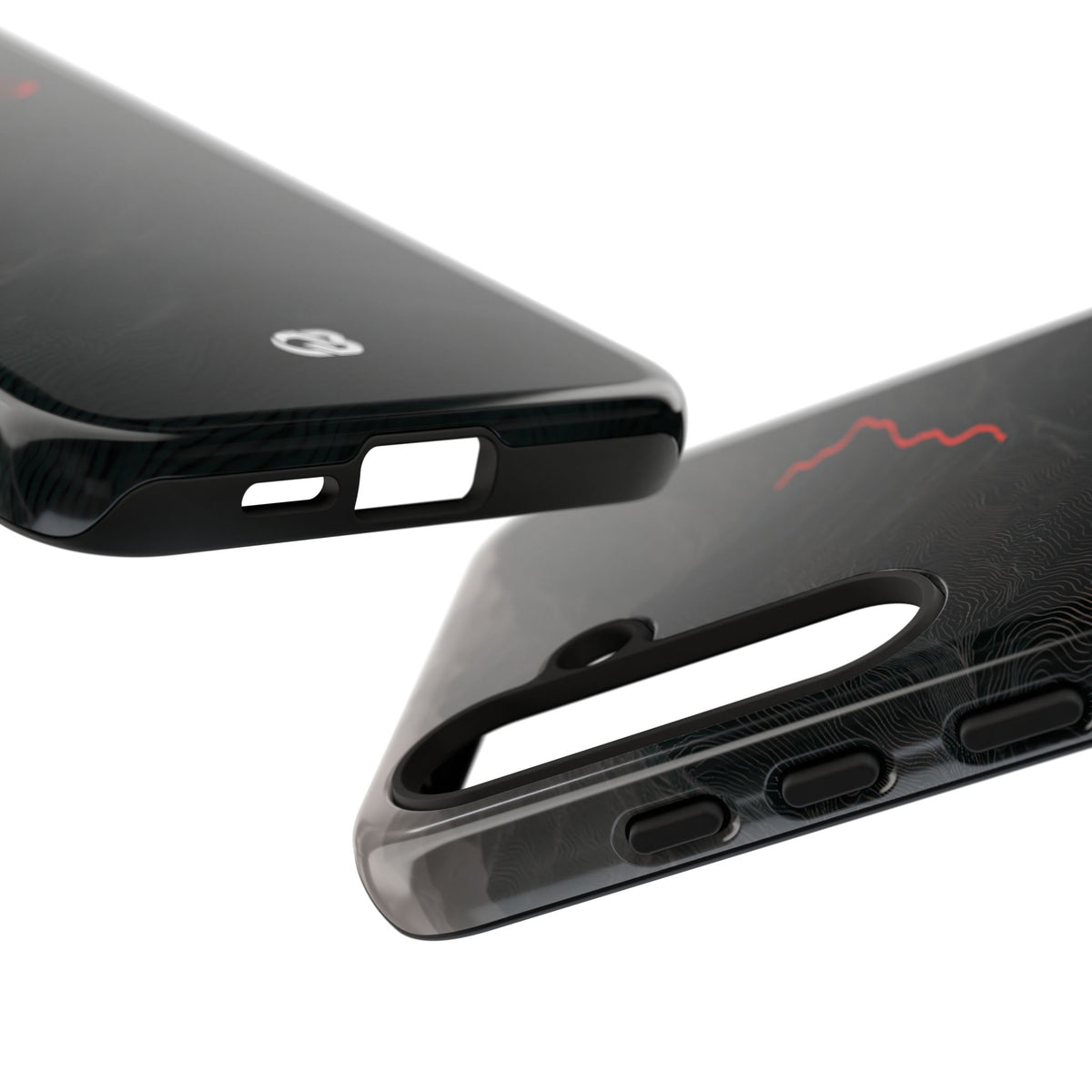 Crimson Ridge Pass · Tough Phone Case for Samsung · Black