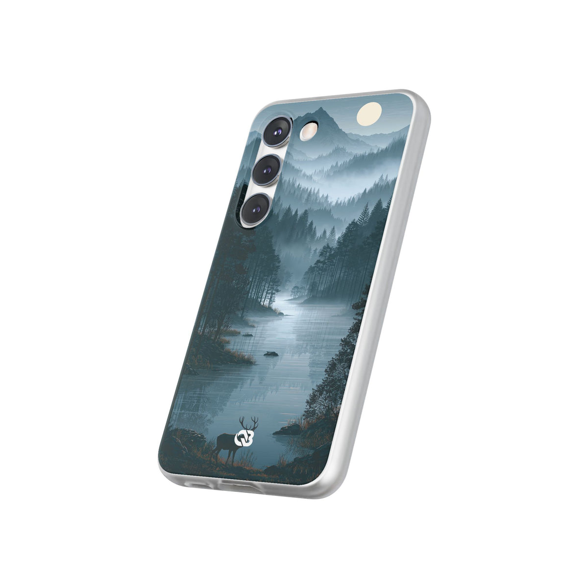 Silent Nordic Fjord · Lite Phone Case for Samsung · Blue