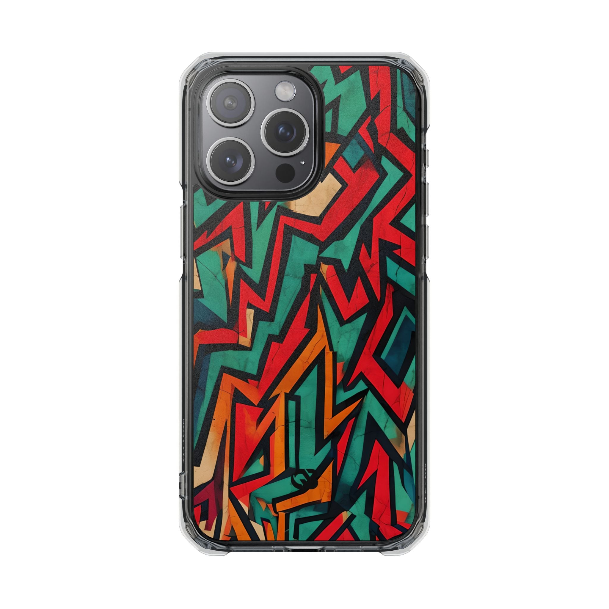 Jagged Teal Static · Impact Phone Case for iPhone · Magsafe