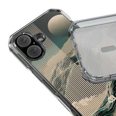 Green Impact MagSafe Phone Case for iPhone - Lunar Moss Topography